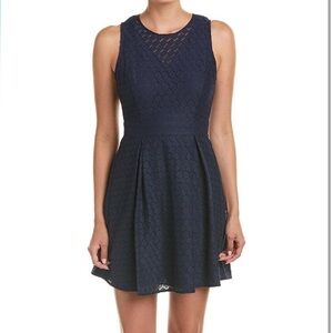 BCBGeneration Women's Overlay Dress Navy Size 0